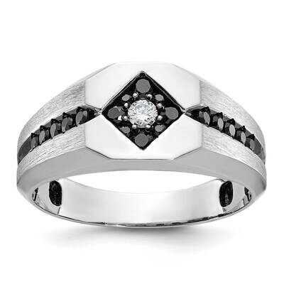 Ibgoodman Men&#39;s Satin Diamond Ring Mounting 14k White Gold B59112-4W by IBGoodman, MPN: B59112-4W,