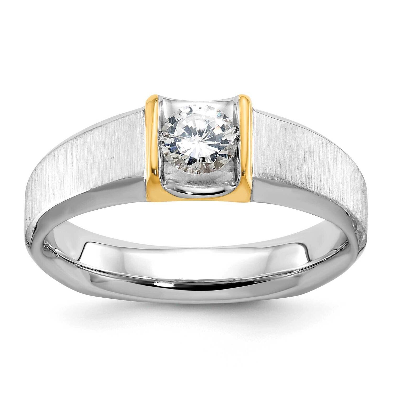 Ibgoodman Men&#39;s Diamond Ring Mounting 14k Two-Tone Gold B63258-4WY by IBGoodman, MPN: B63258-4WY,