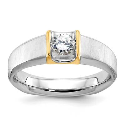 Ibgoodman Men&#39;s Diamond Ring Mounting 14k Two-Tone Gold B63258-4WY by IBGoodman, MPN: B63258-4WY,