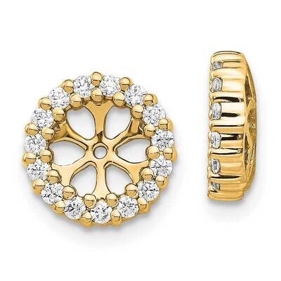 Diamond Earring Jackets 14k Gold EJM5303-050-YA, MPN: EJM5303-050-YA,