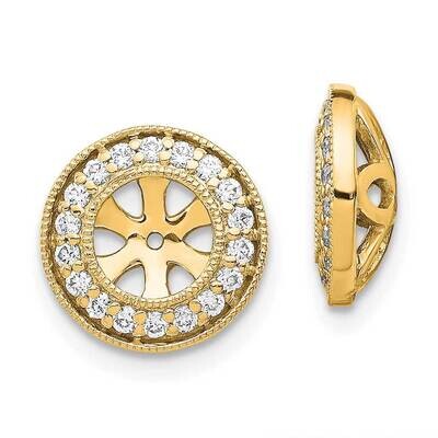 1/3Ct Diamond Earring Jackets 14k Gold EJM5298-030-YA, MPN: EJM5298-030-YA,