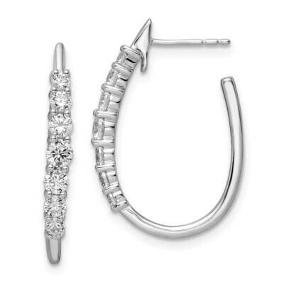 True Origin 1 Carat Diamond Vs/Si D E F Post Hoop Earrings 14k White Gold EM8618-100-WAA, MPN: EM86…