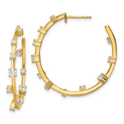 True Origin 1 Carat Diamond Vs/Si D E F Post Hoop Earrings 14k Gold EM8614-097-YAA, MPN: EM8614-097…