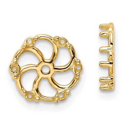 Diamond Earring Jacket Mountings 14k Gold EJM5328-020-Y, MPN: EJM5328-020-Y, 883957376912