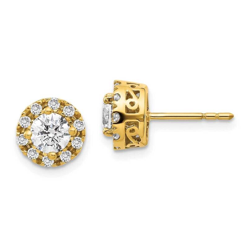 Diamond Semi-Mount Stud Earrings 14k Gold EM5483-025-YA