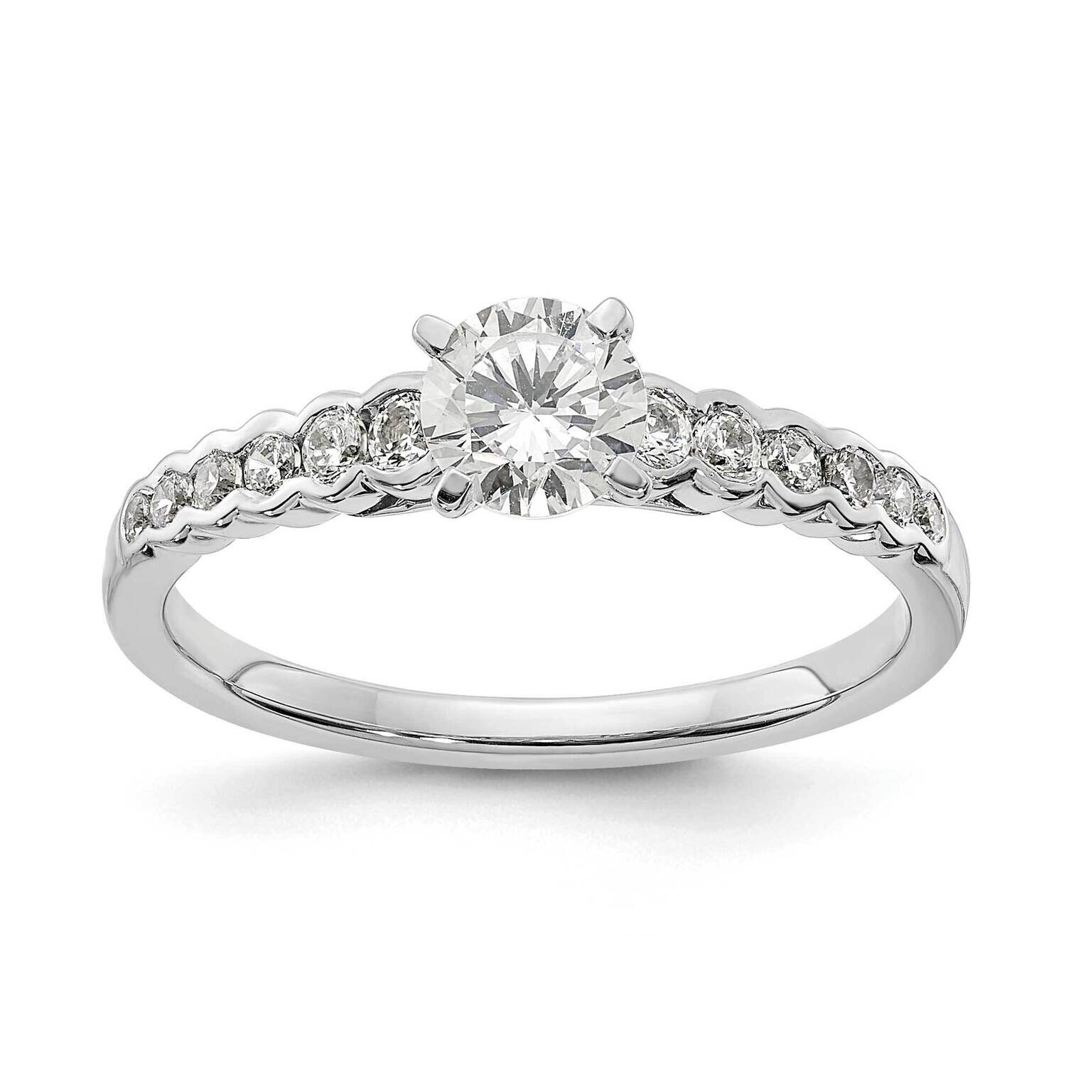 True Origin Diamond Vs/Si D E F Semi-Mount Ring 14k White Gold RM6105E-050-WAA, MPN: RM6105E-050-WA…
