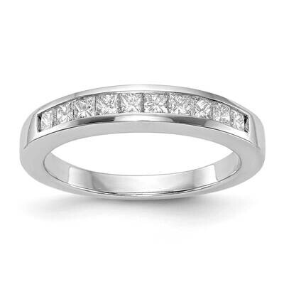 Princess Channel Wedding Band Ring Mounting 14k White Gold RM2674B-050-CWAA, MPN: RM2674B-050-CWAA,