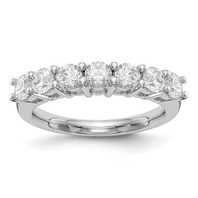 7-Stone Shared Prong Holds 7-3.5mm Round Diamond Band Ring Mounting 14k White Gold RM3186B-120-WAA,…