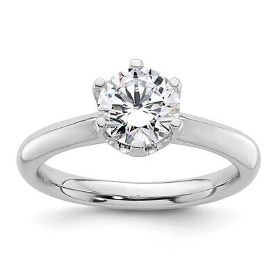 1.25 Carat 7.00 mm 6-Prong Round Solitaire Engagement Ring Mounting 14k White Gold RM1935E-125-CWAA…