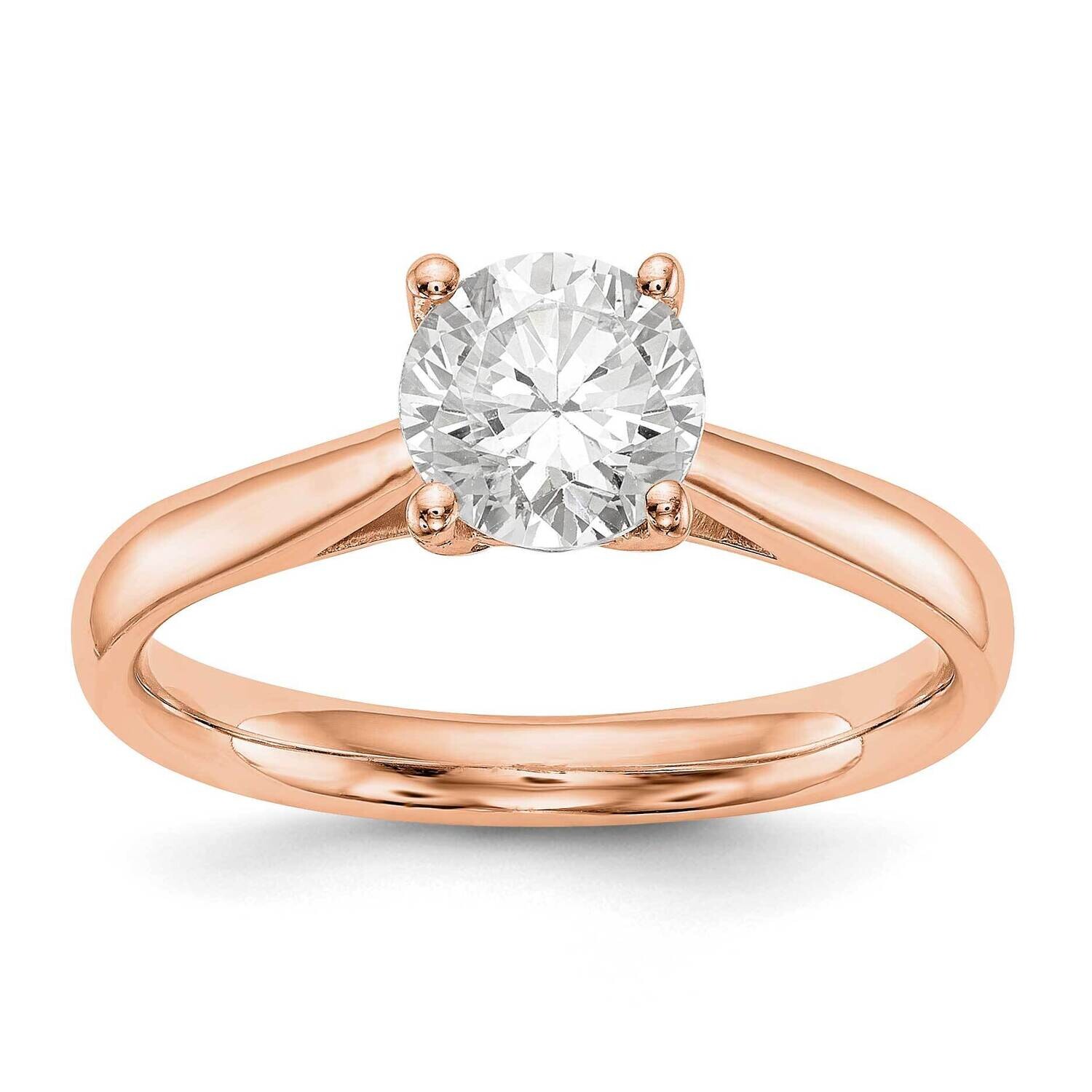 Solitaire Engagement Ring Mounting 14k Rose Gold RM1937E-100-R, MPN: RM1937E-100-R,