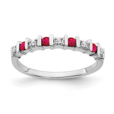 Ruby Diamond Band 14k White Gold RM7246-RU-005-WA, MPN: RM7246-RU-005-WA, 191101826634
