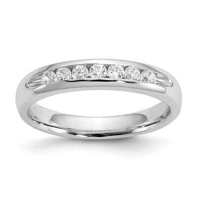 7-Stone Holds 7-2.1mm Round Channel Band Ring Mounting 14k White Gold RM3304B-027-WAA, MPN: RM3304B…