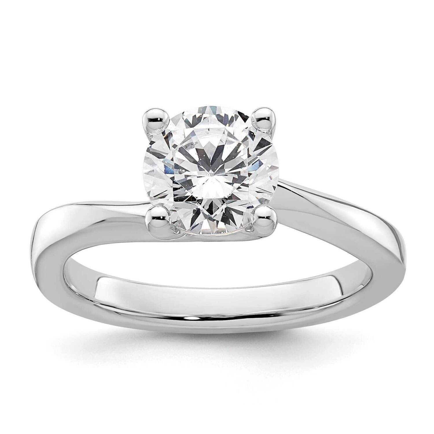 1.5 Carat 7.50 mm 4-Prong Round Solitaire Engagement Ring Mounting 14k White Gold RM1946E-150-CWAA,…
