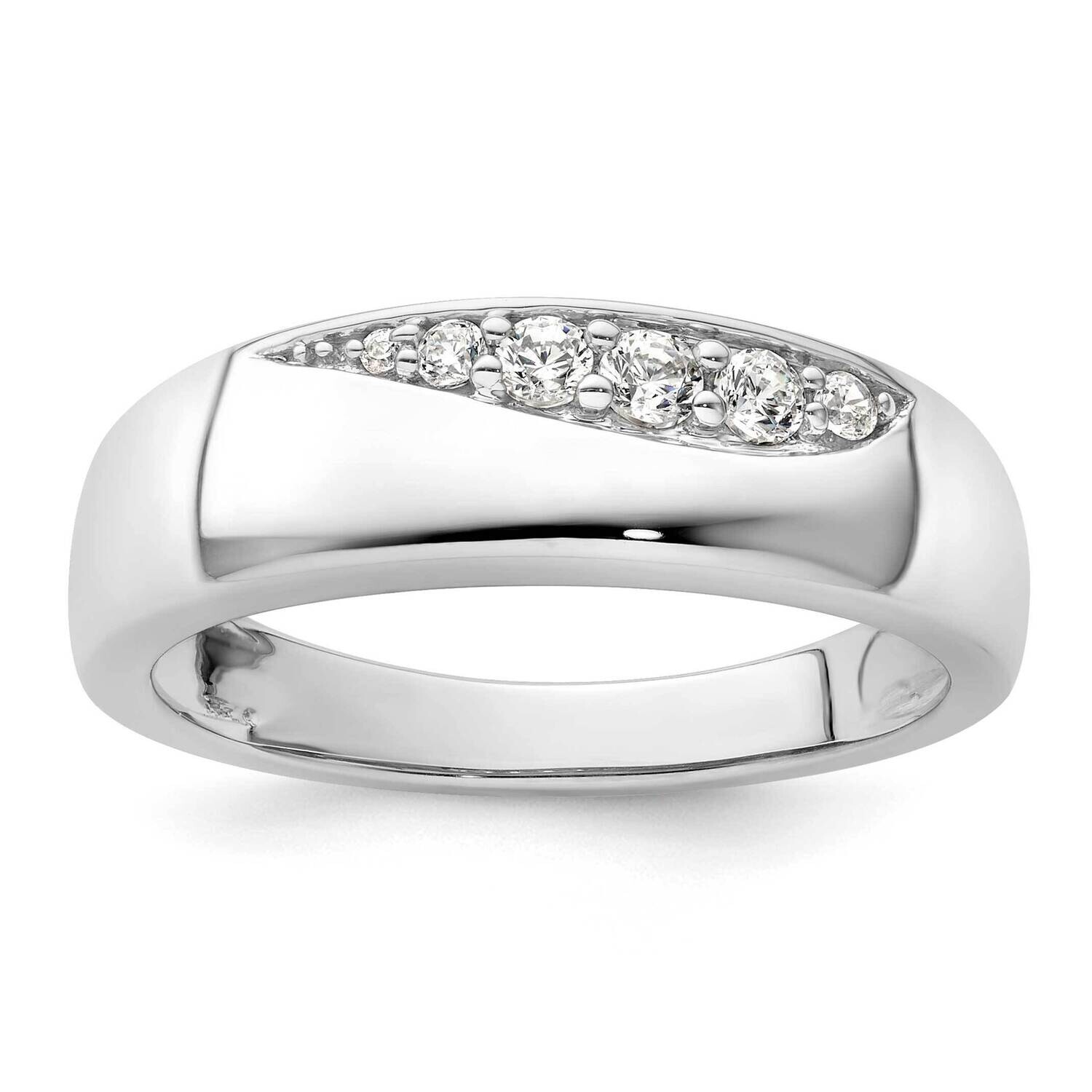 True Origin Diamond Vs/Si D E F Men&#39;s Band 14k White Gold RM9362-025-WAA, MPN: RM9362-025-WAA,