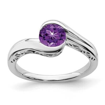 Amethyst Bypass Ring 10k White Gold RM7164-AM-1W, MPN: RM7164-AM-1W, 191101820991