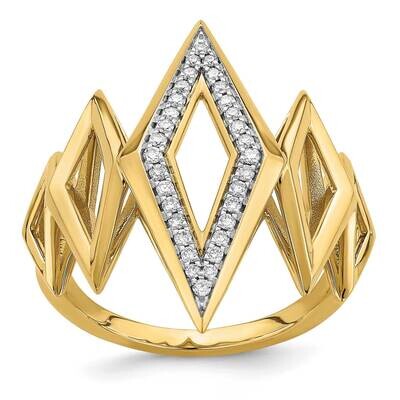 Fancy Geometric Diamond Ring 14k Polished Gold RM6823-019-YA, MPN: RM6823-019-YA, 191101905223