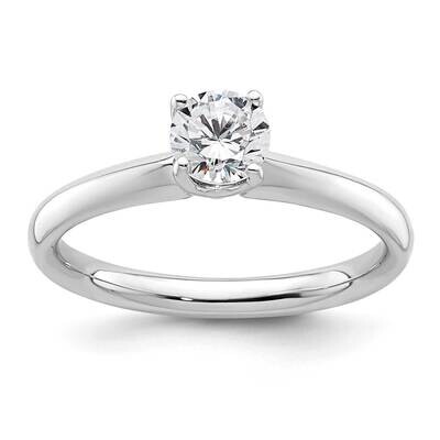 1/2 Carat 5.20 mm 4-Prong Round Solitaire Engagement Ring Mounting 14k White Gold RM1933E-050-CWAA,…
