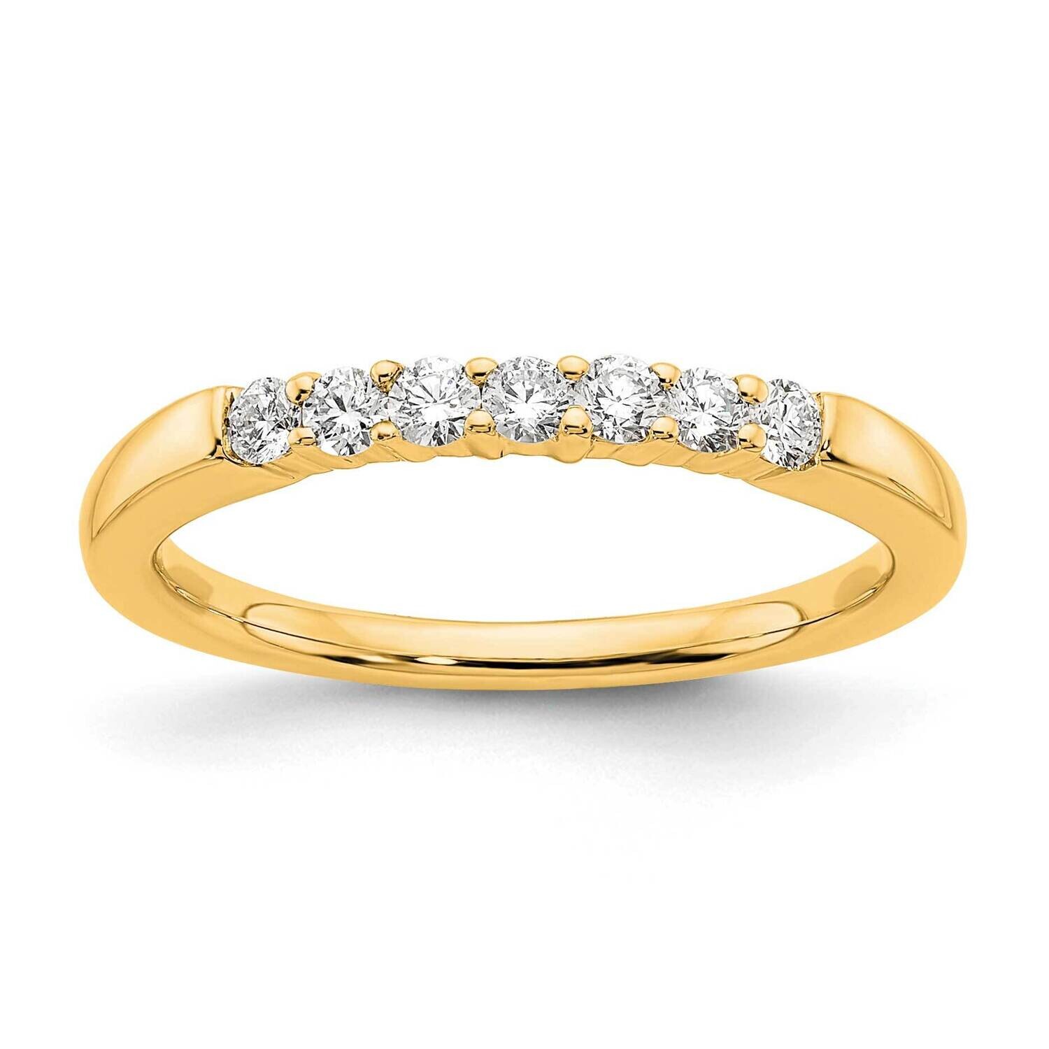 7-Stone Diamond Band Ring Mounting 14k Gold RM3187B-025-YAA, MPN: RM3187B-025-YAA,