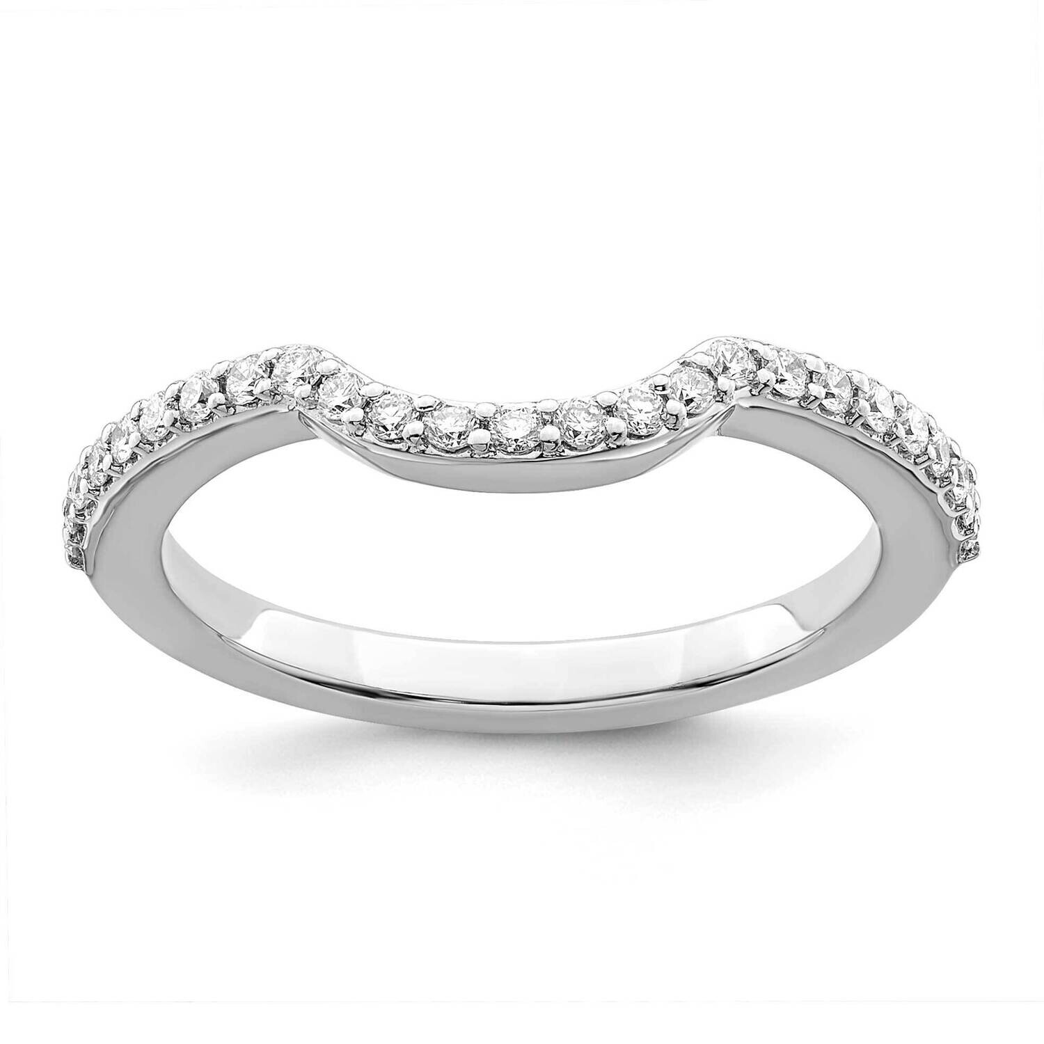 True Origin 1/3 Carat Diamond Vs/Si D E F Wedding Band 14k White Gold RM2333B-030-WAA