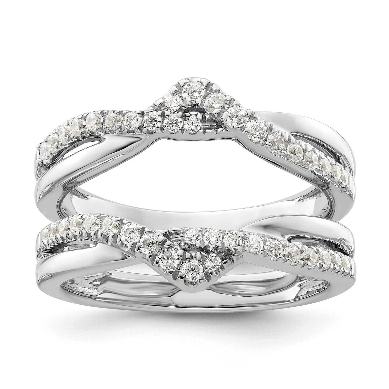 Diamond Ring Guard 14k White Gold RM9322B-042-WAA, MPN: RM9322B-042-WAA, 883957861272