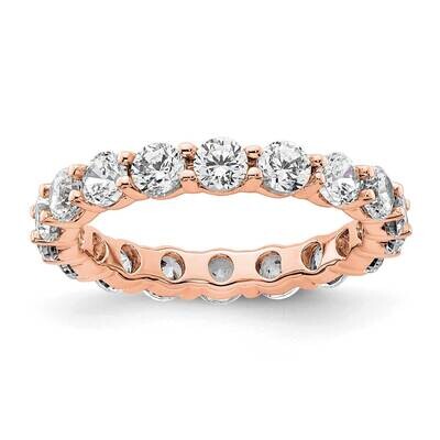 Polished Shared Prong 2 Carat Diamond Complete Eternity Band 14k Rose Gold ET0001-200-4R4, MPN: ET0…