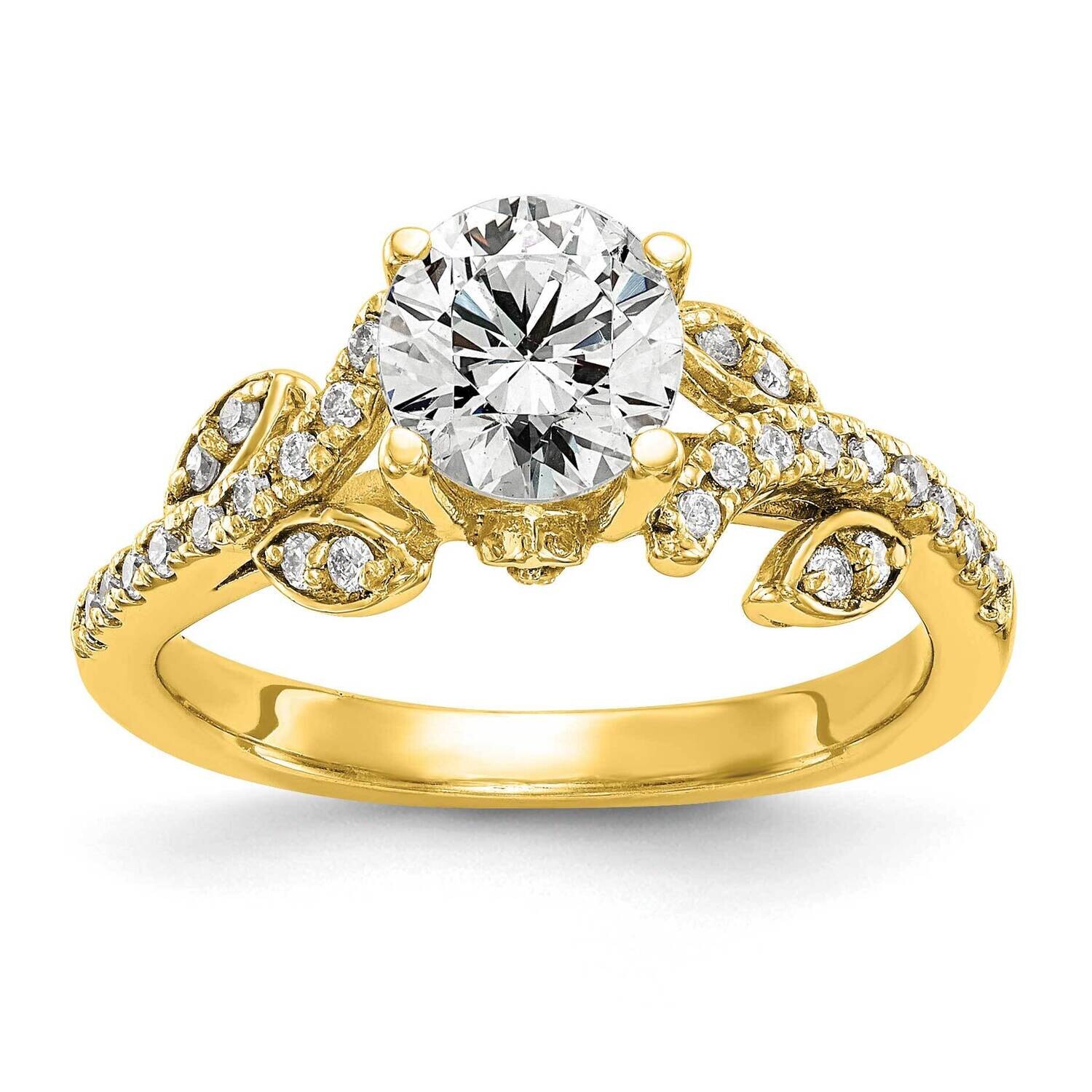 Diamond Si1/Si2 G H I Semi-Mount Engagement Ring 14k Gold RM2622E-100-YAA, MPN: RM2622E-100-YAA, 88…