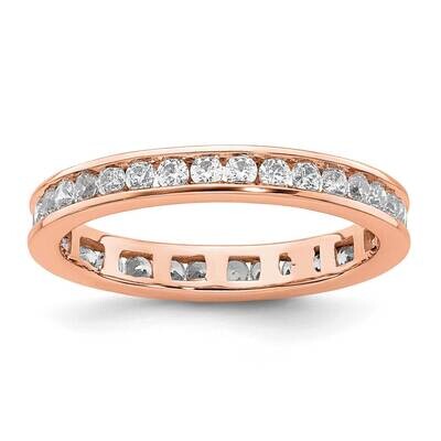 Polished Channel-Set 1/2 Carat Diamond Complete Eternity Band 14k Rose Gold ET0009-050-4R4, MPN: ET…
