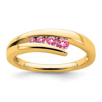 Pink Tourmaline 4-Stone Ring 14k Gold RM7112-PT-Y, MPN: RM7112-PT-Y, 191101815508