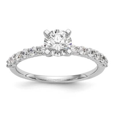 Diamond Peg Set Semi-Mount Engagement Ring 14k White Gold RM2938E-042-WAA, MPN: RM2938E-042-WAA,