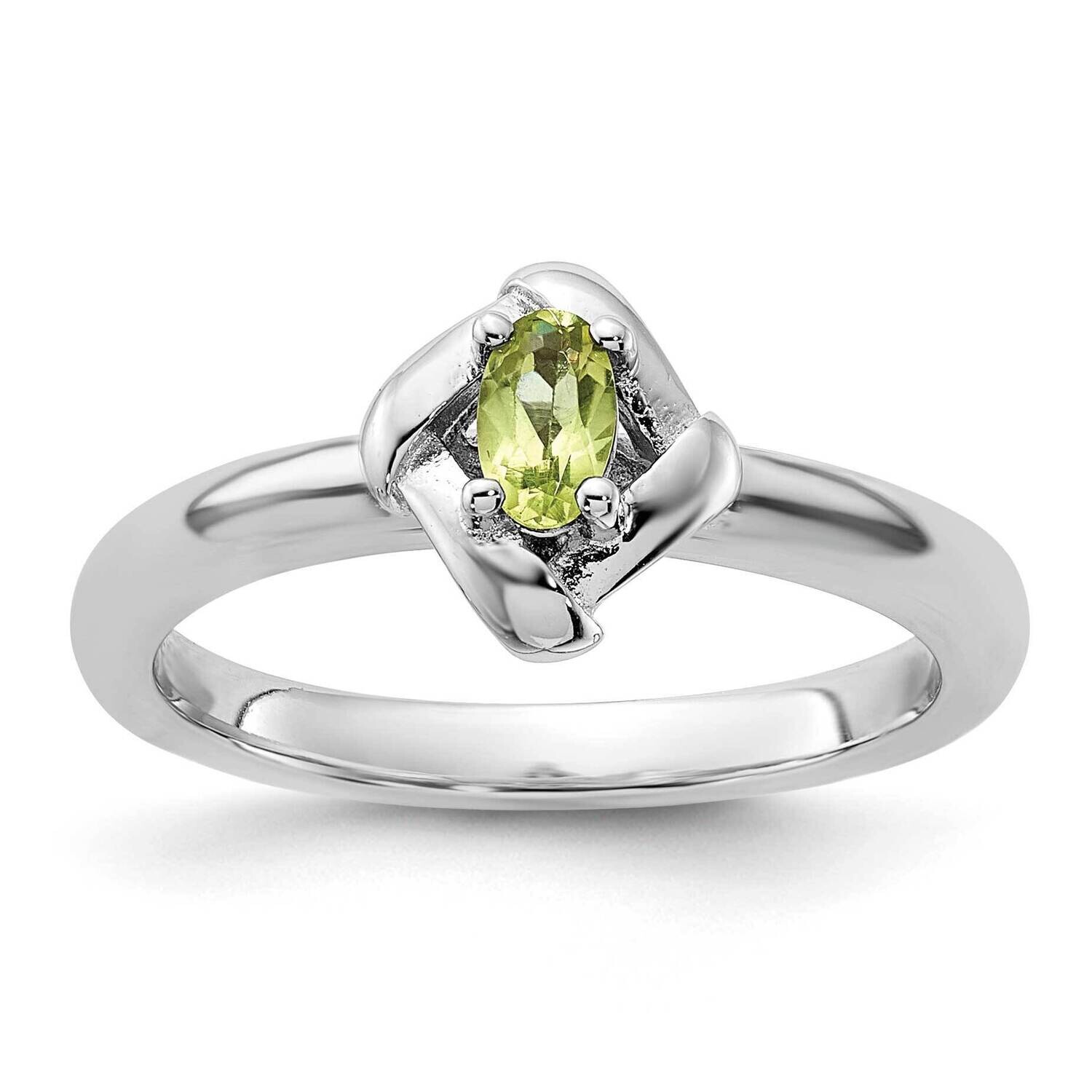 Stackable Expressions Peridot Ring Sterling Silver QSK1282, MPN: QSK1282,