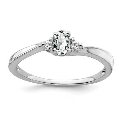 White Topaz Diamond Ring 14k White Gold RM7405-WT-004-WA, MPN: RM7405-WT-004-WA,