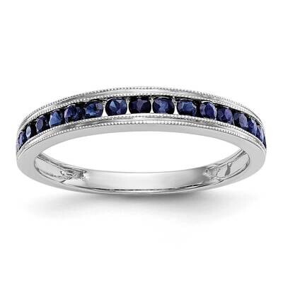 Blue Sapphire Band 10k White Gold RM3454B-SA-1W, MPN: RM3454B-SA-1W,