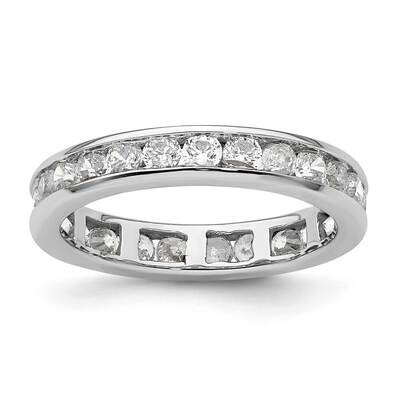 Polished Channel-Set 1 Carat Diamond Complete Eternity Band 14k White Gold ET0009-100-4W4, MPN: ET0…