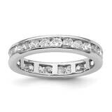 Polished Channel-Set 1 Carat Diamond Complete Eternity Band 14k White Gold ET0009-100-4W4, MPN: ET0…