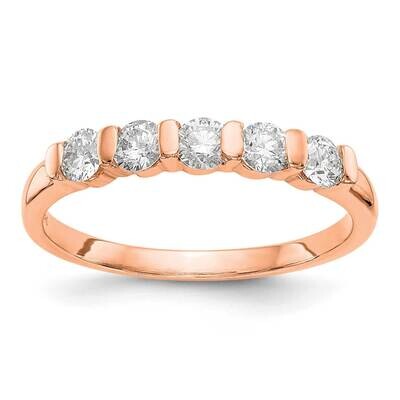 5-Stone Band Ring Mounting 14k Rose Gold RM3285B-047-RAA, MPN: RM3285B-047-RAA,