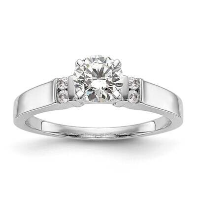 Peg Set Channel Engagement Ring Mounting 14k White Gold RM2866E-008-CWAA, MPN: RM2866E-008-CWAA,