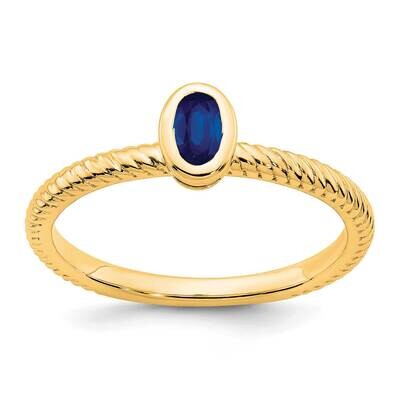 Oval Bezel Sapphire Ring 14k Gold RM7232-SA-Y, MPN: RM7232-SA-Y, 191101824951