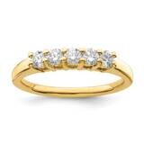 True Origin 1/2 Carat Diamond Vs/Si D E F 5 Stone Ring 14k Gold RM3174B-050-YAA, MPN: RM3174B-050-Y…