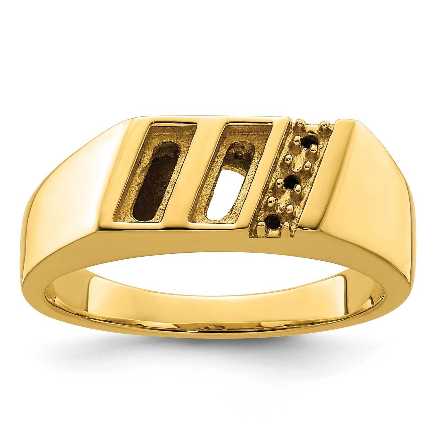Mens Band Ring Mounting 10k Gold RM5821-005-1Y