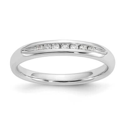7-Stone Holds 7-1.5mm Round Channel Band Ring Mounting 14k White Gold RM3304B-010-WAA, MPN: RM3304B…