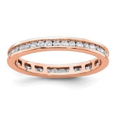 Polished Channel-Set 1/2 Carat Diamond Complete Eternity Band 14k Rose Gold ET0009-050-6R4, MPN: ET…