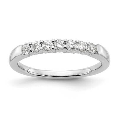 7-Stone Shared Prong Holds 7-2.3mm Round Diamond Band Ring Mounting 14k White Gold RM3187B-035-WAA,…