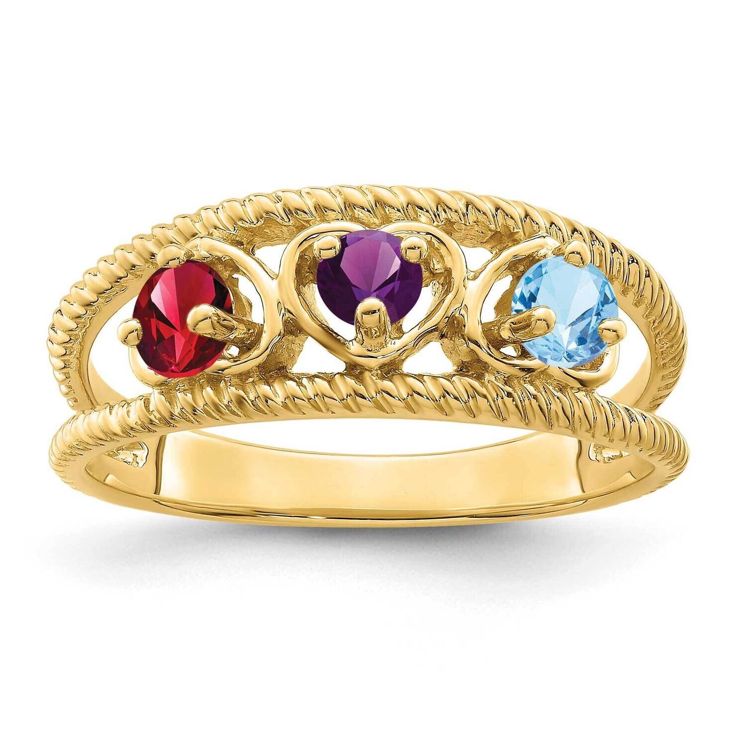Family Jewelry Ring Mounting 14k Gold XMR65_3, MPN: XMR65_3, 191101539459