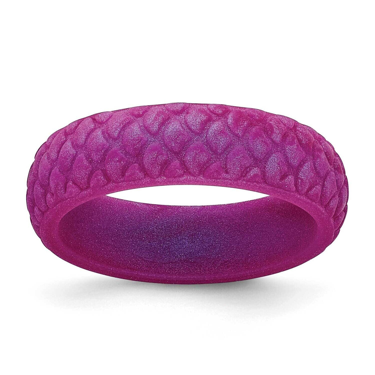 Silicone Purple Mermaid Pattern 5.7mm Domed BSize 7 SL105-PP, MPN: SL105-PP,