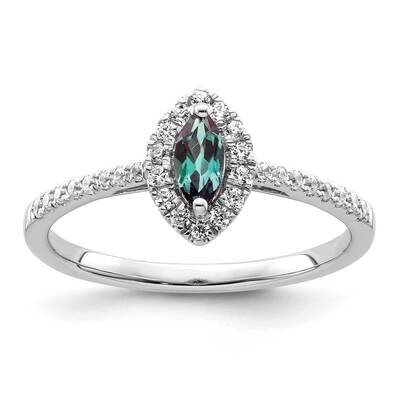 Diamond Created Alexandrite Ring 14k White Gold RM9355-AX-020-WAA, MPN: RM9355-AX-020-WAA, 88395788…