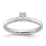 1/3 Carat 5.5X3.5mm 4-Prong Oval Solitaire Engagement Ring Mounting 14k White Gold RM1965E-033-CWAA…