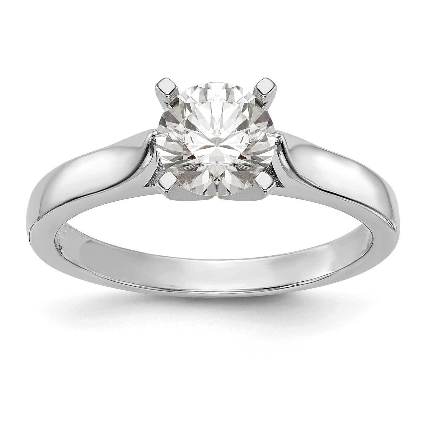 Peg Set 3.00mm Wide Solitaire Engagement Ring Mounting 14k White Gold RM2004E-3.8WIDE-CWAA, MPN: RM…