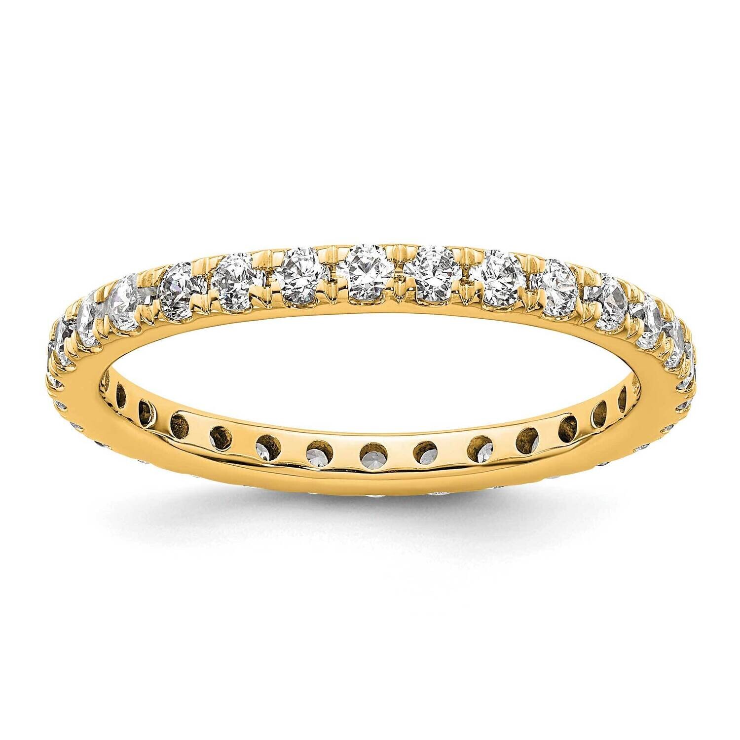 U-Shared Prong 1 Carat Diamond Complete Eternity Band 14k Polished Gold ET0005-100-8Y4, MPN: ET0005…