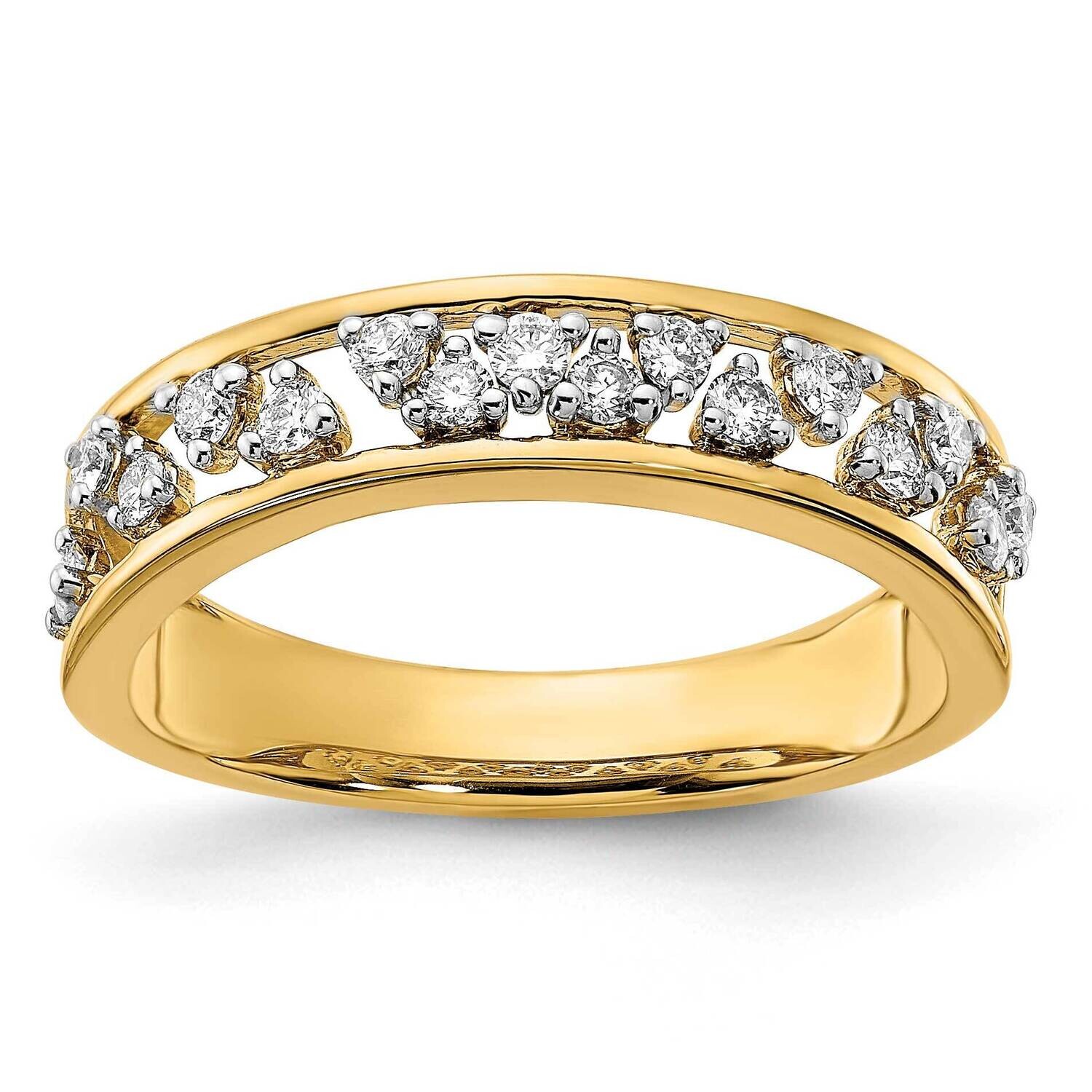 Diamond Band 14k Polished Gold RM6875-033-YA, MPN: RM6875-033-YA,