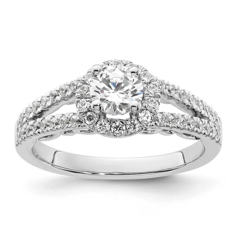 Eternal Promise Diamond Halo Complete Ring 14k White Gold RM2147E-050-WAA, MPN: RM2147E-050-WAA, 88…